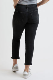 Everyday Sculpt Tummy Control Slim Straight Jeans RFM in Faded Black