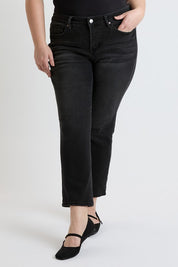 Everyday Sculpt Tummy Control Slim Straight Jeans RFM in Faded Black