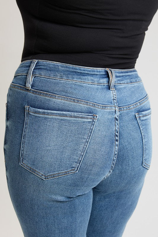 Everyday Sculpt Tummy Control Slim Straight Jeans RFM in Vintage Medium