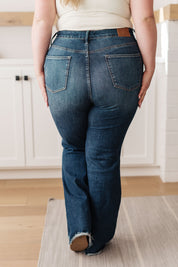 High Rise Tummy Control Distressed Flare Judy Blue  Jeans