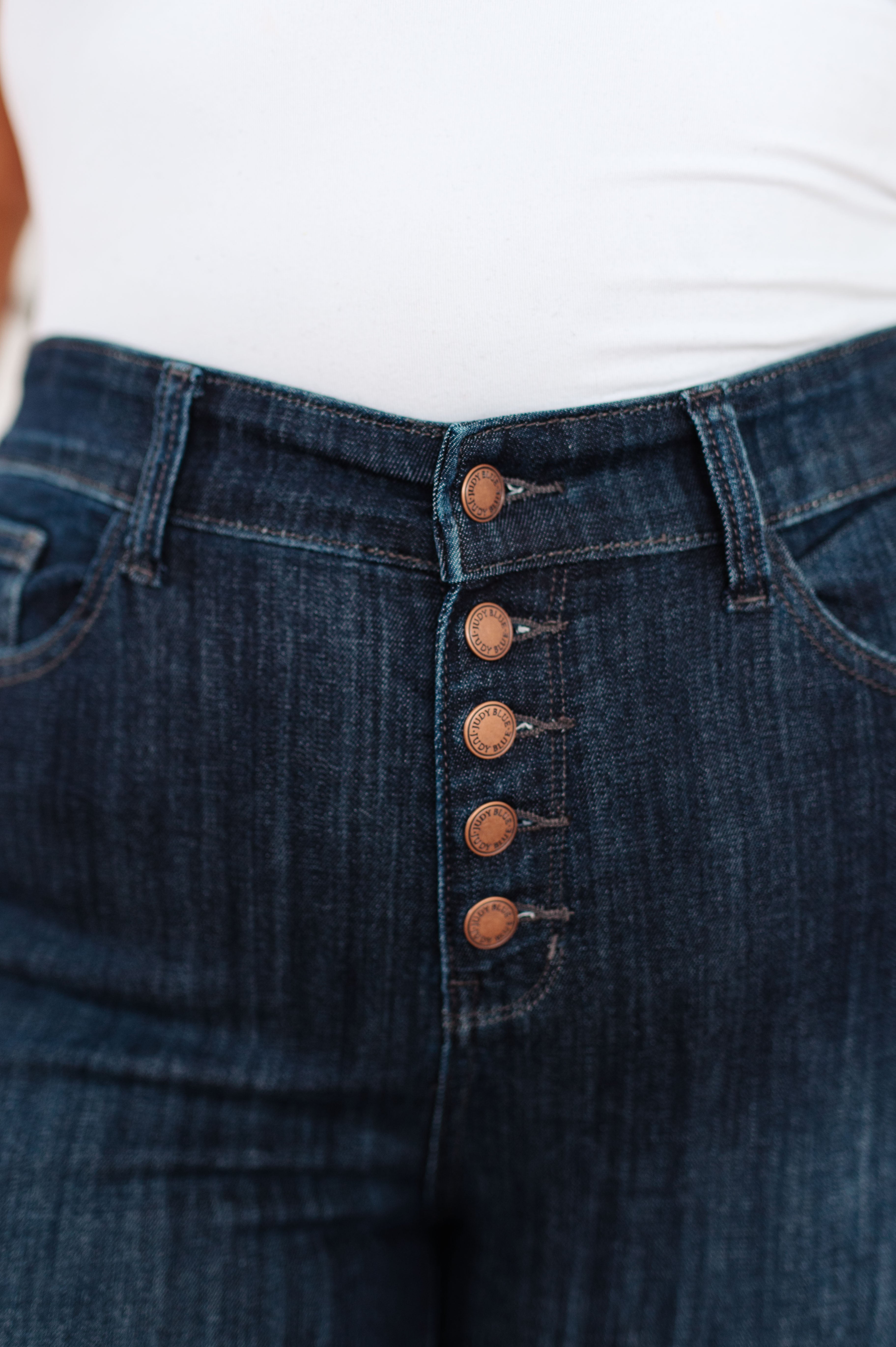 High Waist Hand Sanded Resin Skinny Judy Blue Jeans