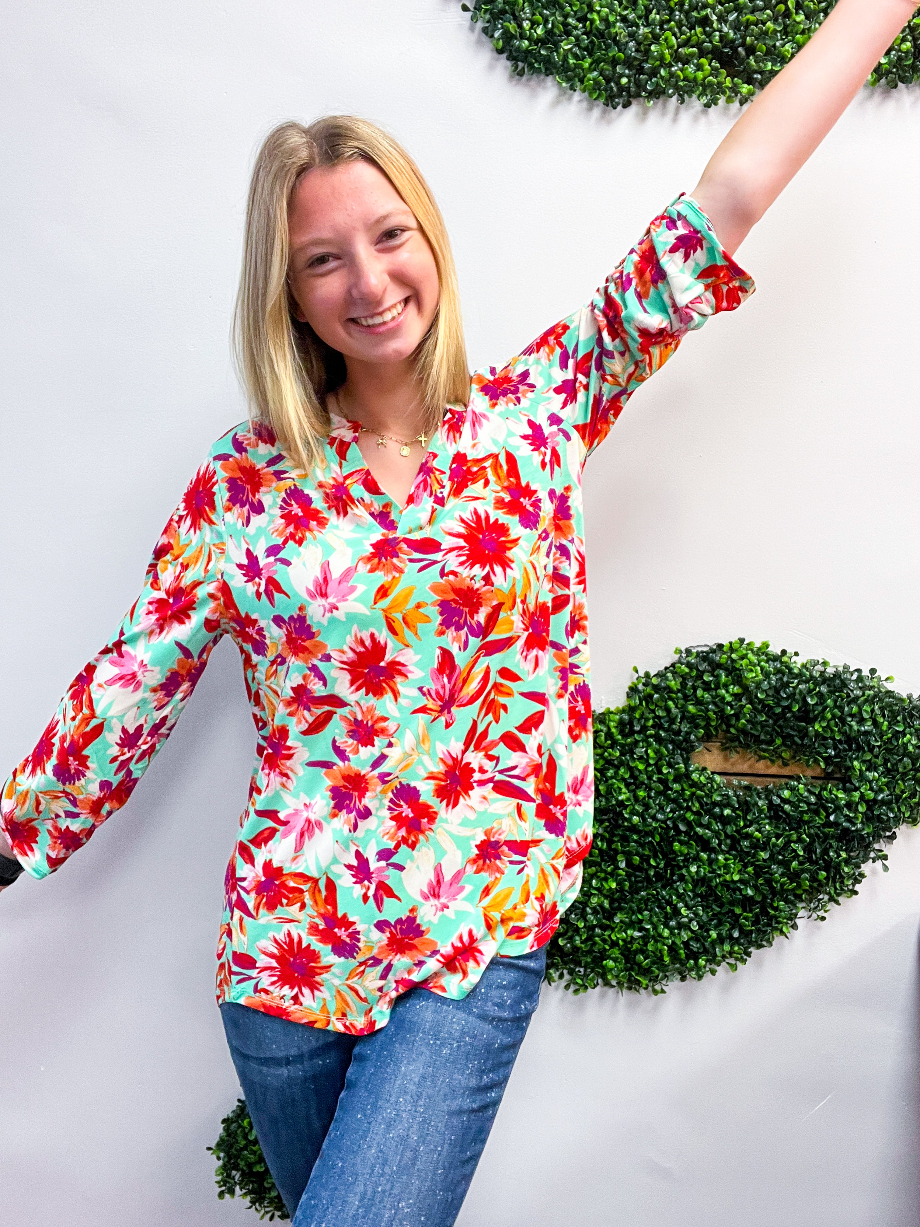 Floral Fiesta Dear Scarlett Lizzy Top *FINAL SALE*