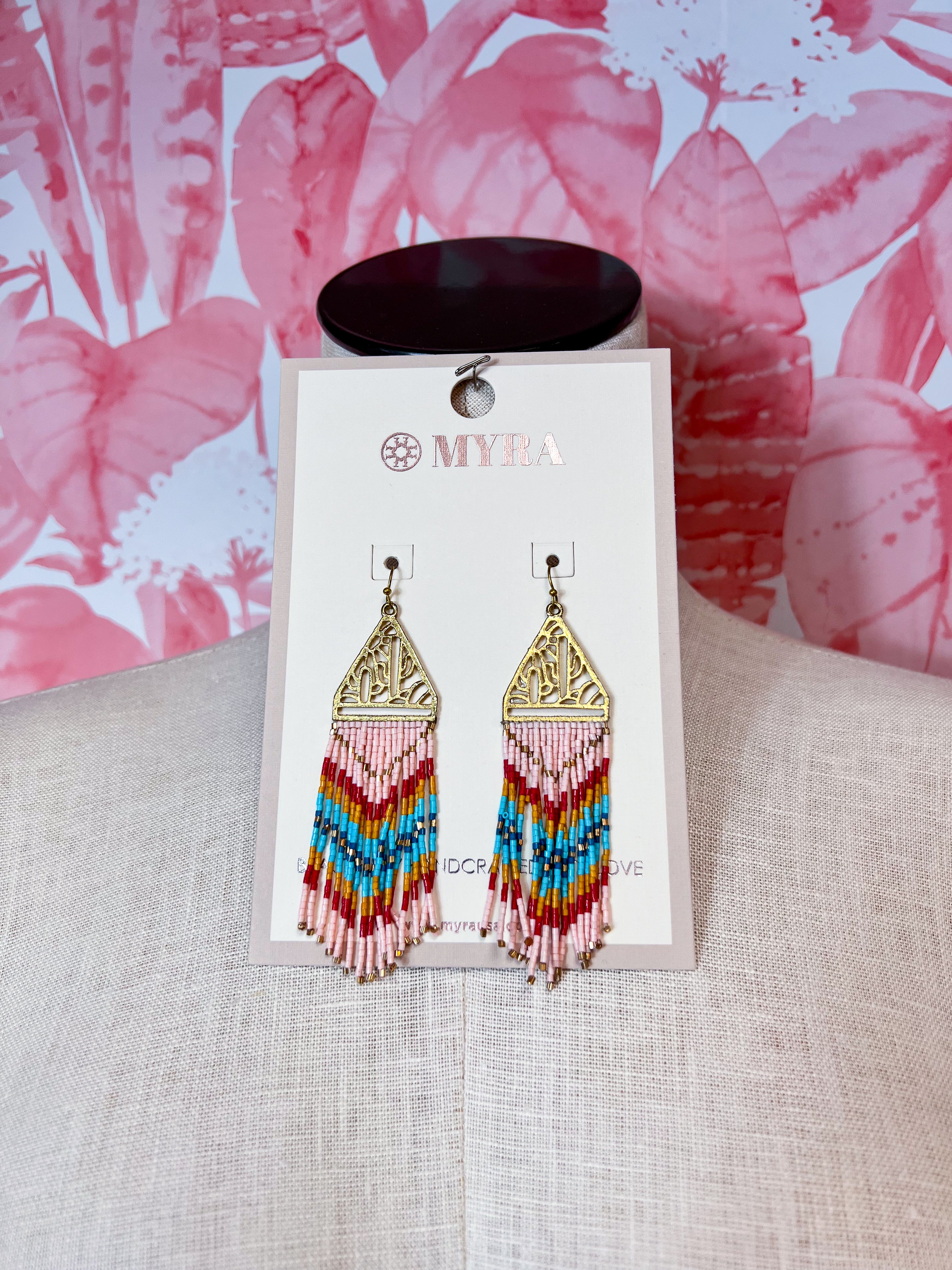 Myra | Open Vistas Earrings in Primrose
