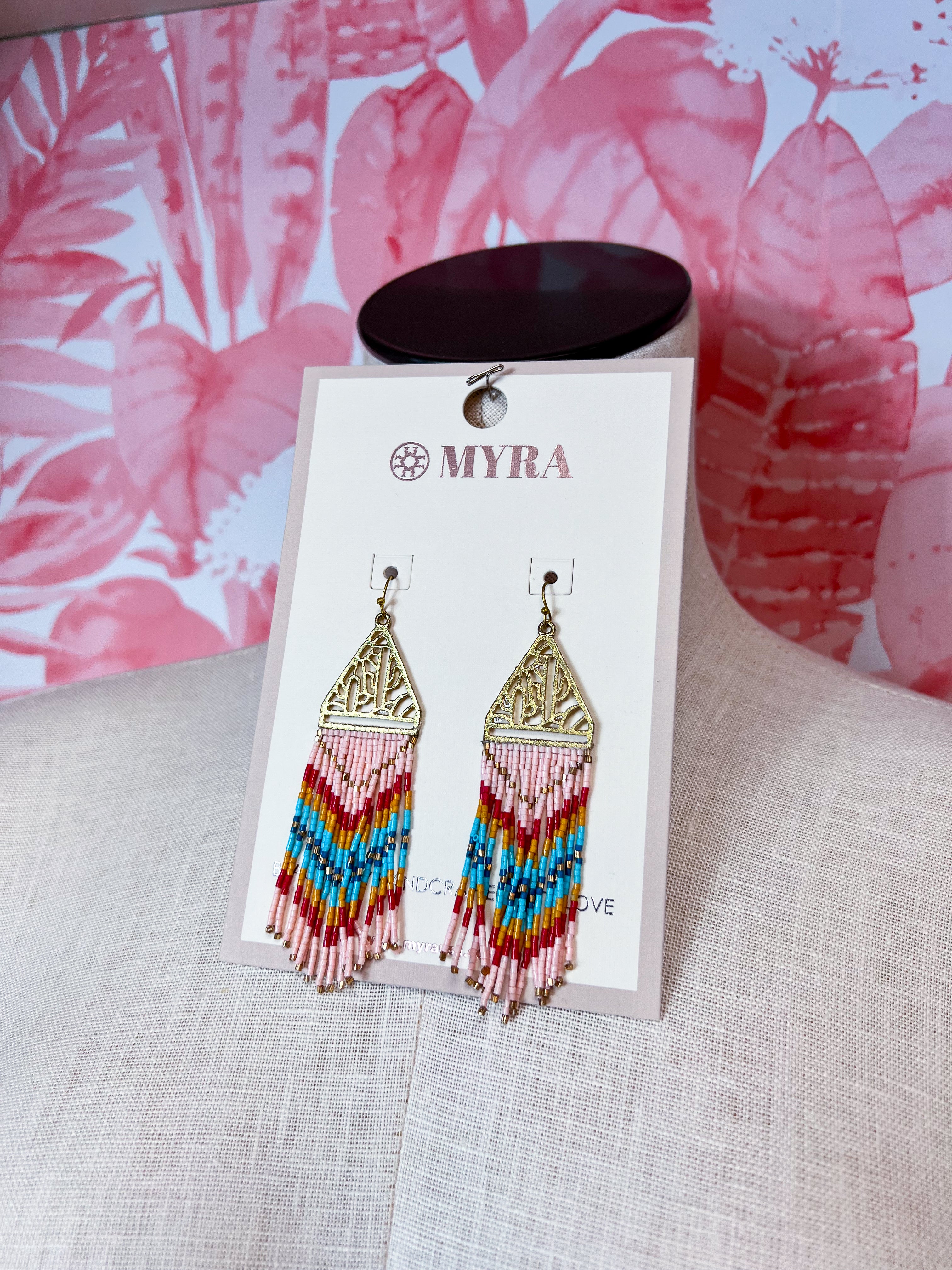 Myra | Open Vistas Earrings in Primrose