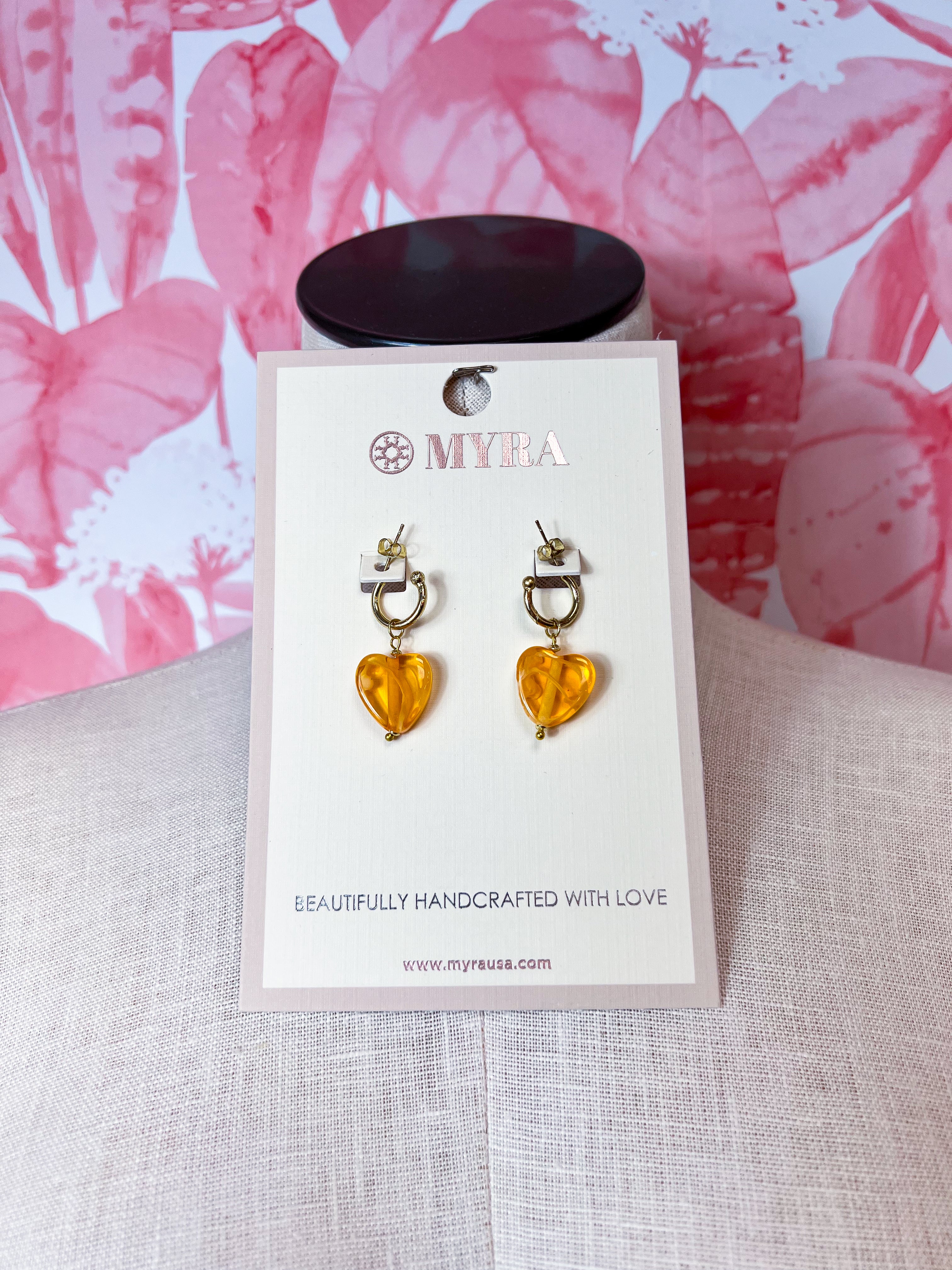 Myra | Sunset of Hearts Earrings