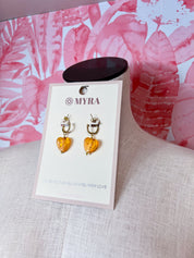 Myra | Sunset of Hearts Earrings