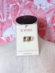 Myra | Gerramonda Bead Earrings in Red