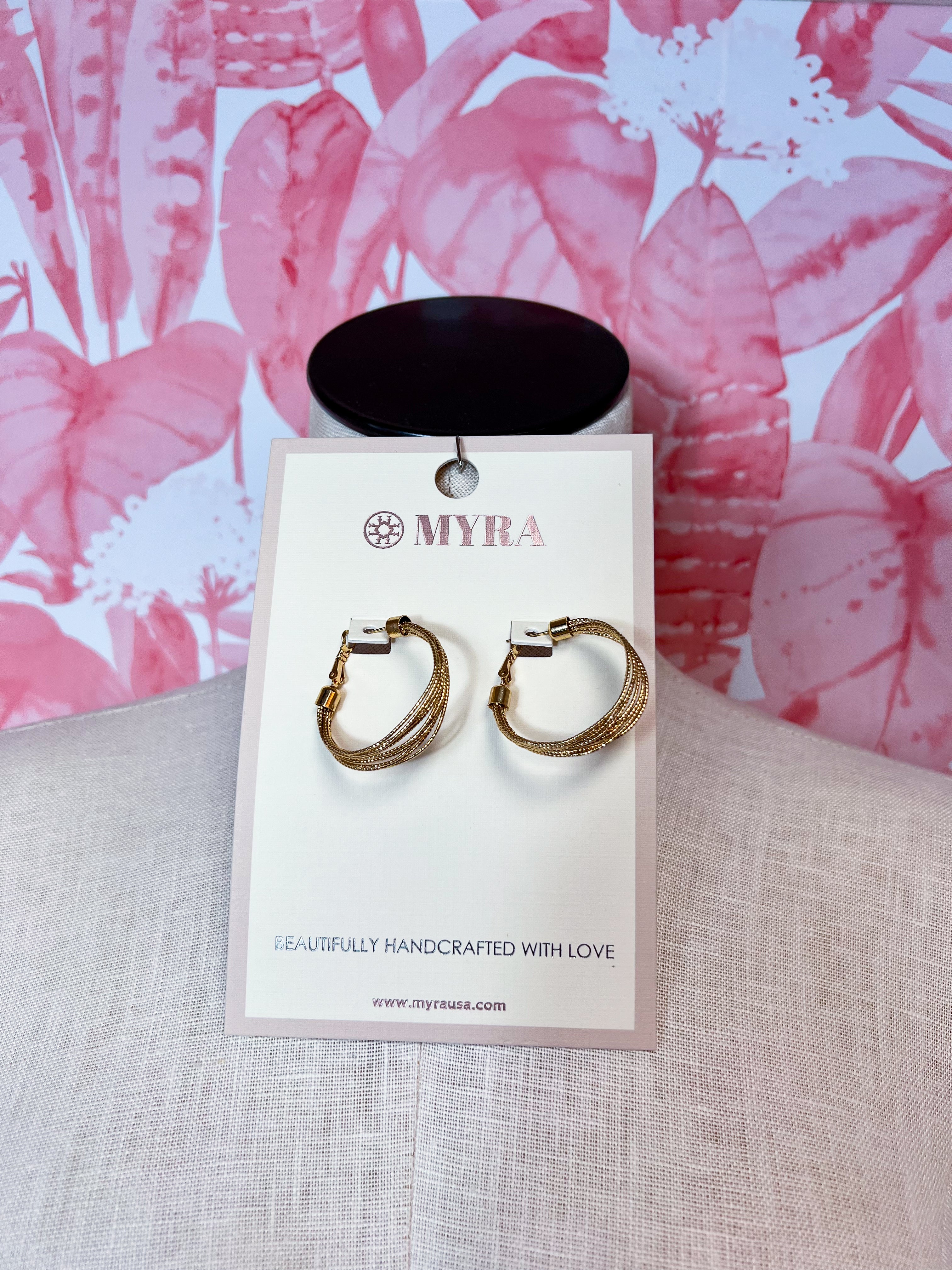 Myra | Dune Radiance Hoop Earrings