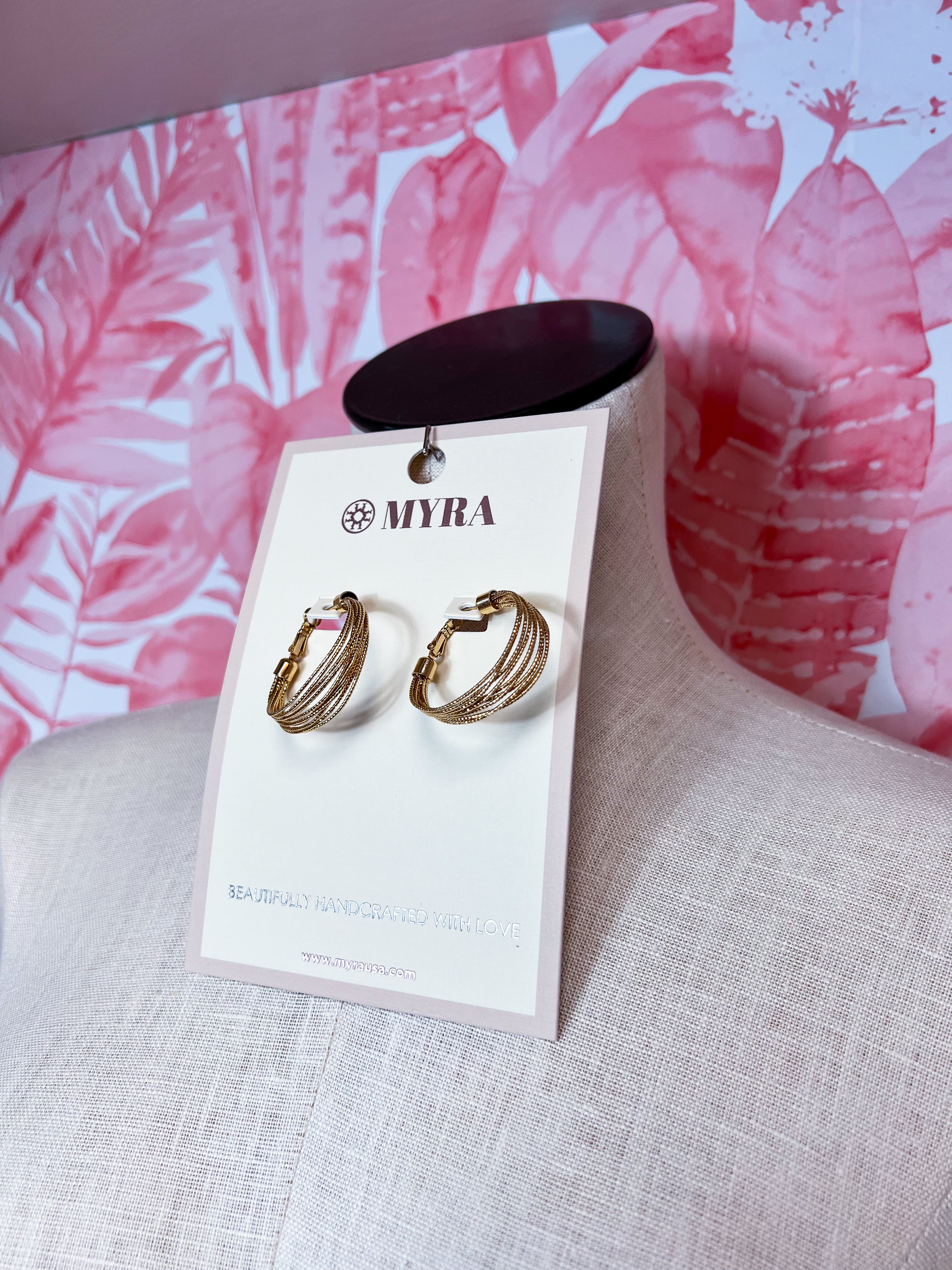 Myra | Dune Radiance Hoop Earrings