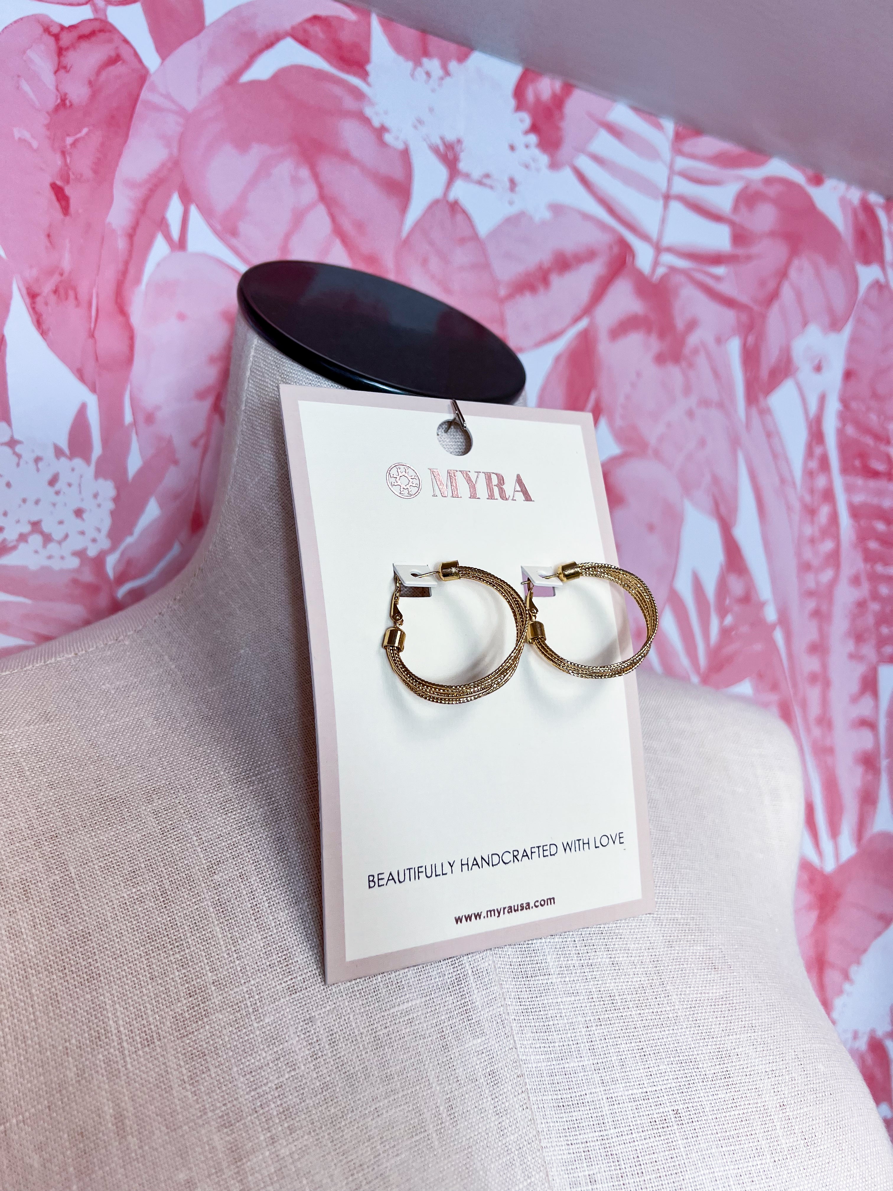 Myra | Dune Radiance Hoop Earrings