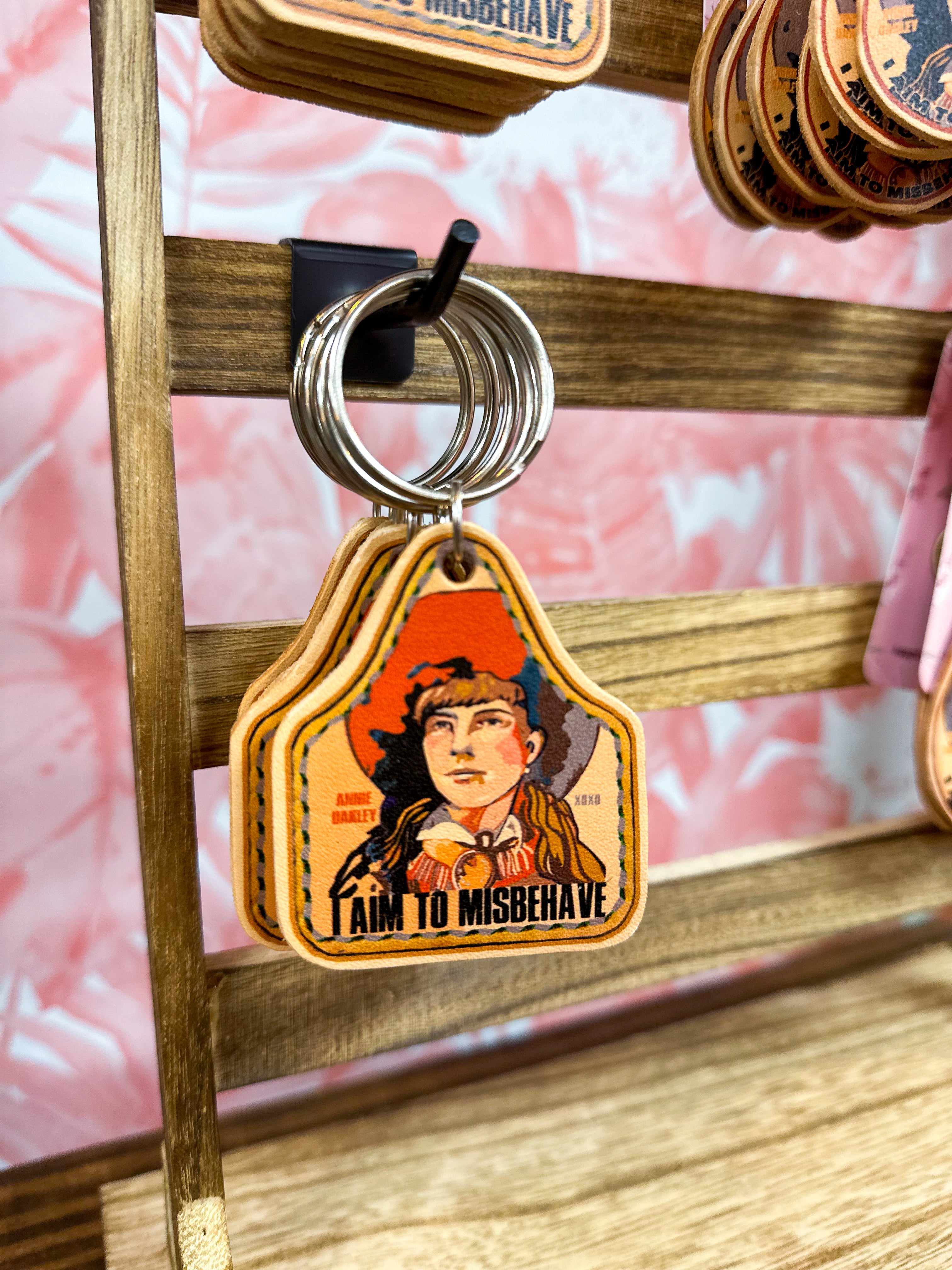 Annie Oakley Tag Keyring