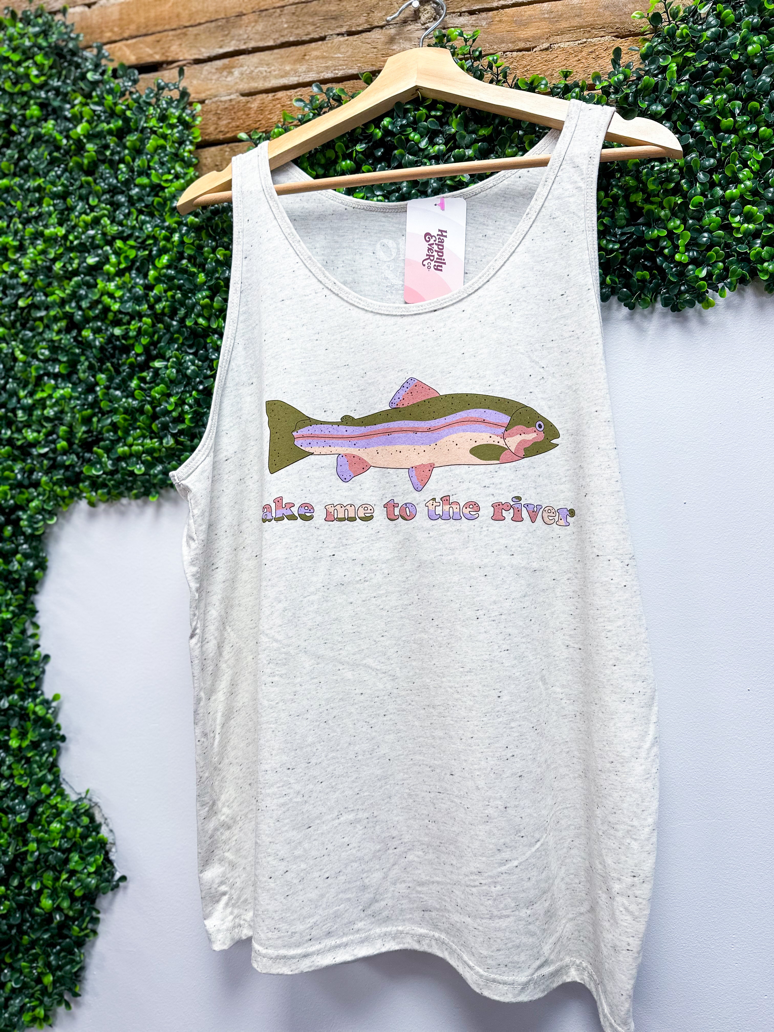 Take Me To The River Graphic Tank *FINAL SALE* XL ONLY!**
