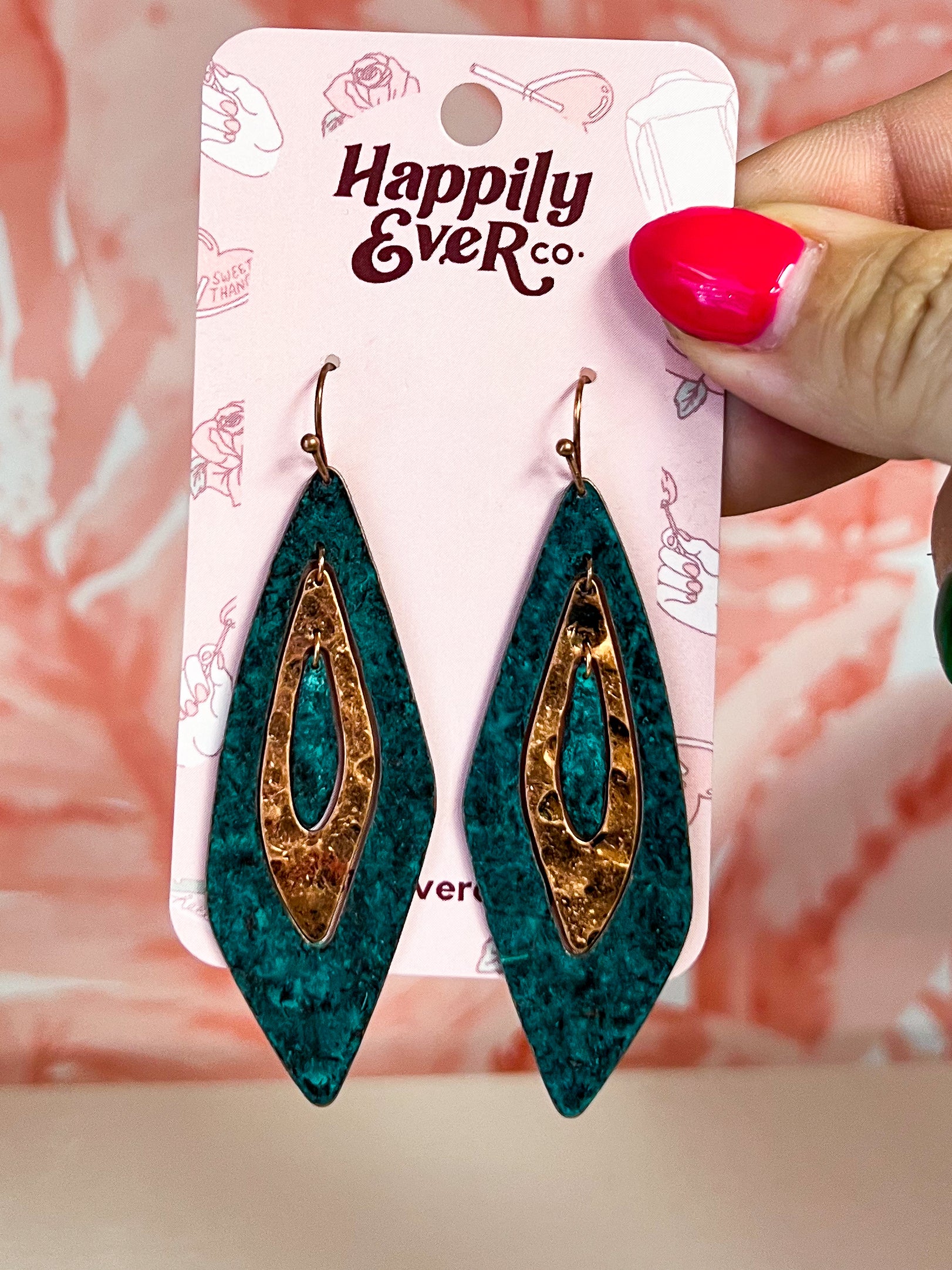 Mixed Metal Dangle Earrings *FINAL SALE*