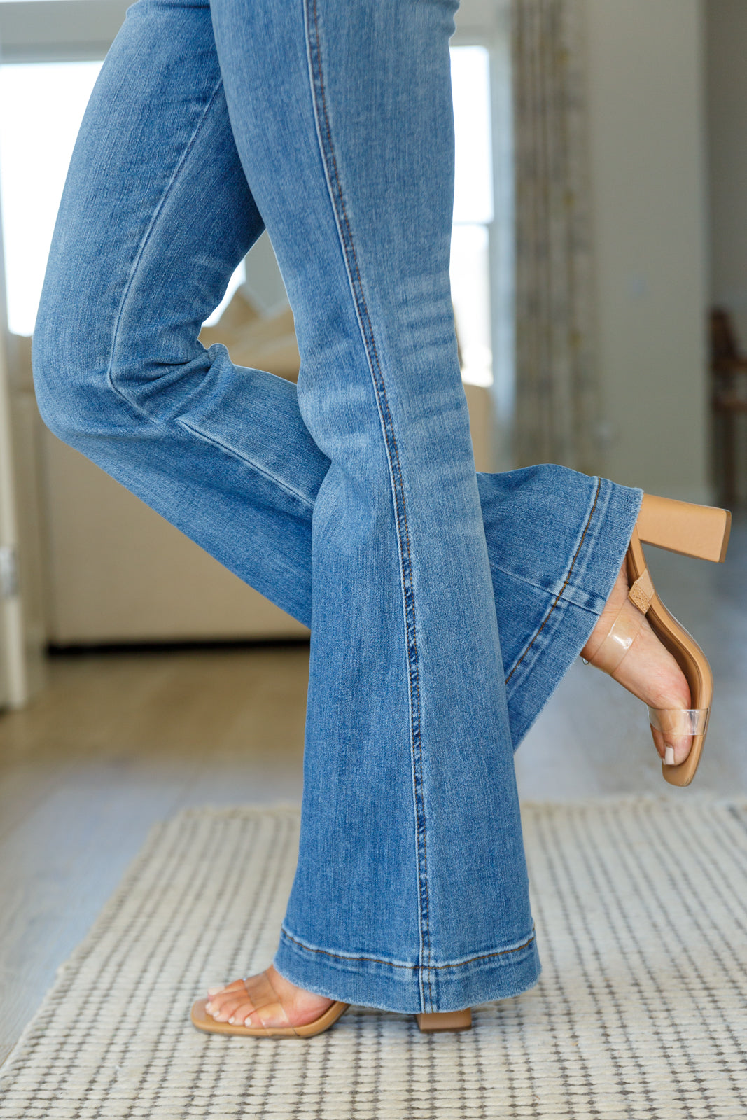 Tummy Control Retro Flare Judy Blue Overalls
