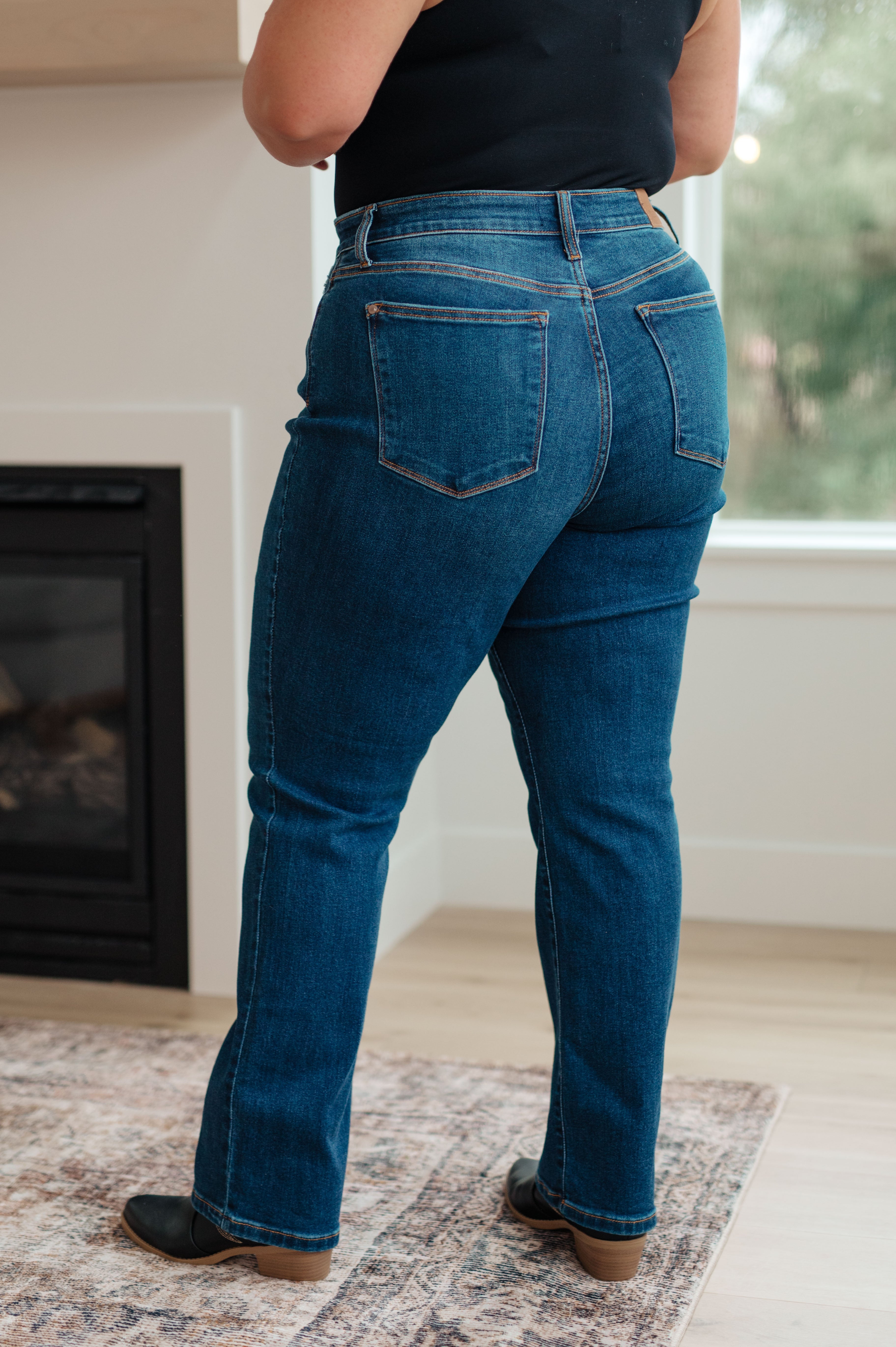 High Rise Button Fly Dad Relaxed Judy Blue Jeans