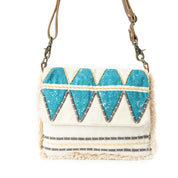 Myra | Teal Peaks Crossbody Bag *FINAL SALE*