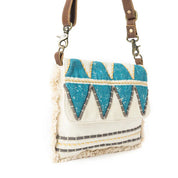 Myra | Teal Peaks Crossbody Bag *FINAL SALE*