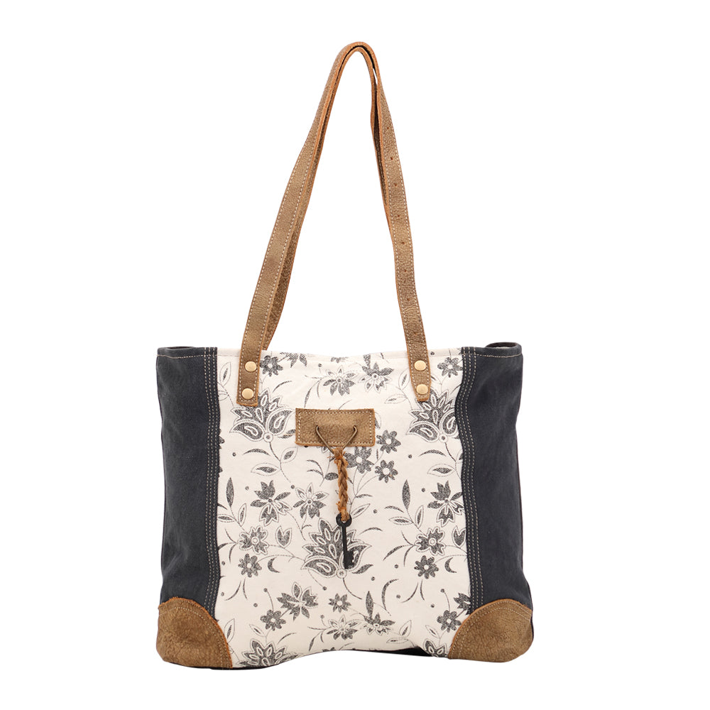 Myra | Abstract Key Tote Bag *FINAL SALE*