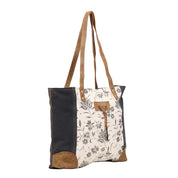 Myra | Abstract Key Tote Bag *FINAL SALE*