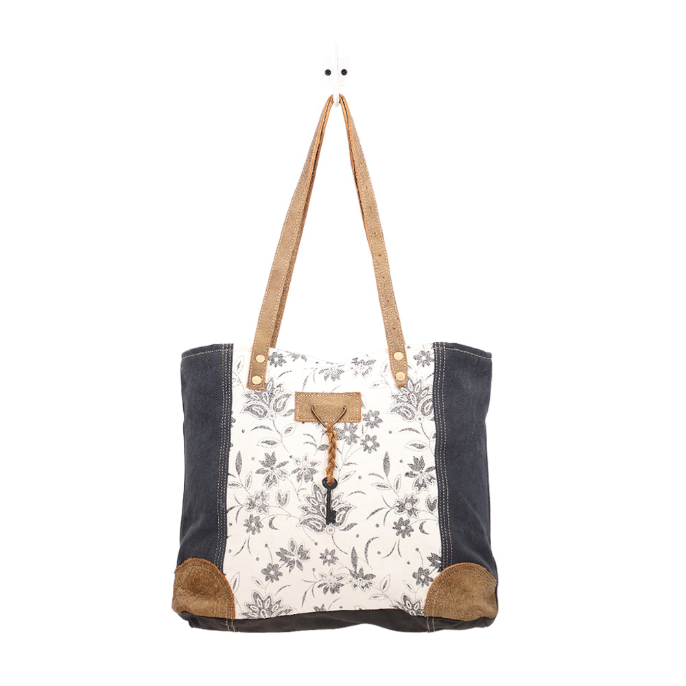 Myra | Abstract Key Tote Bag *FINAL SALE*
