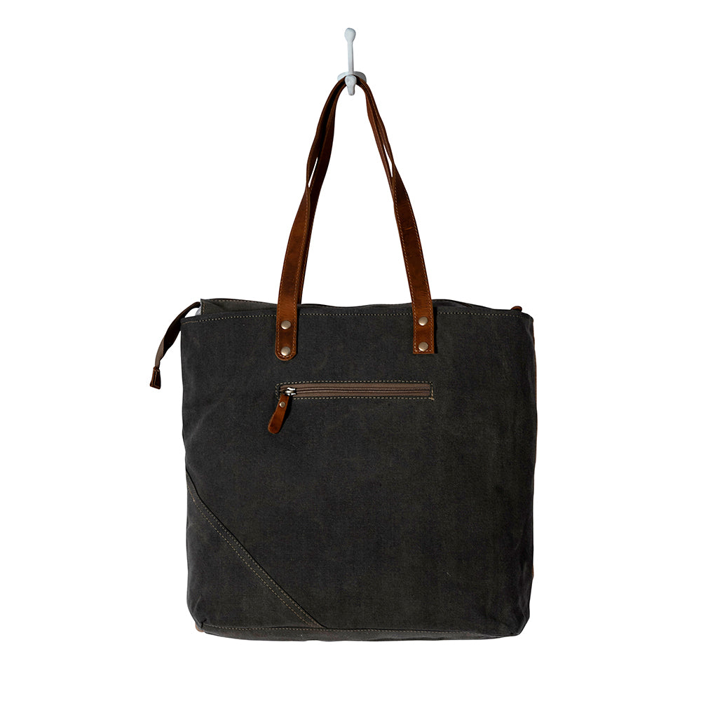 Myra | USA Canvas Patch Tote Bag  *FINAL SALE*