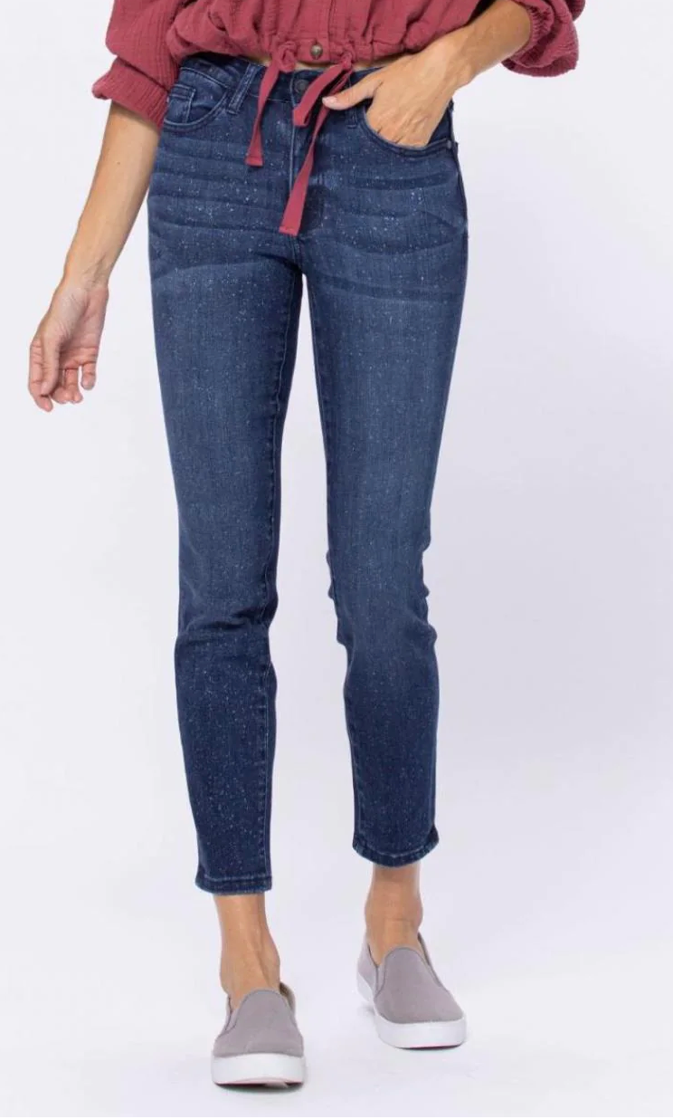 Bleach Splattered Mineral Wash Relaxed Fit Judy Blues