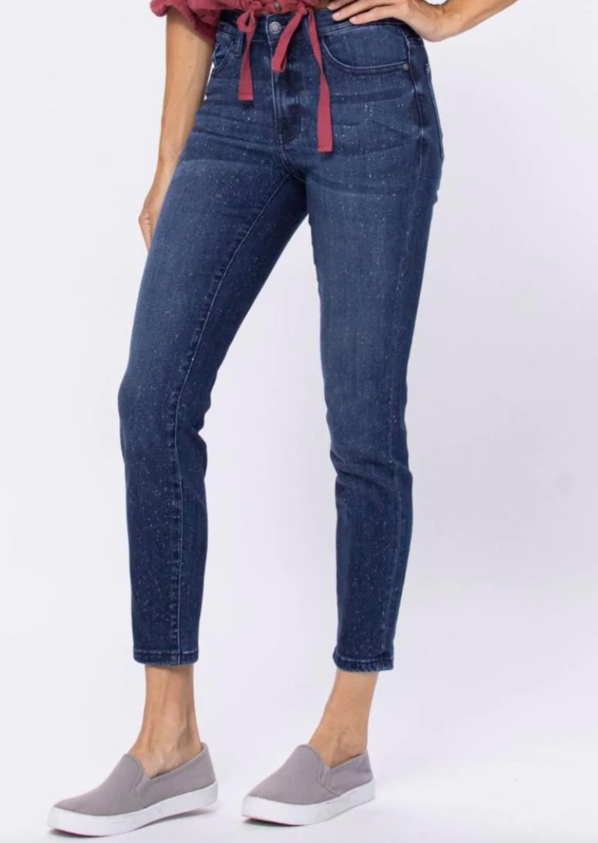 Bleach Splattered Mineral Wash Relaxed Fit Judy Blues
