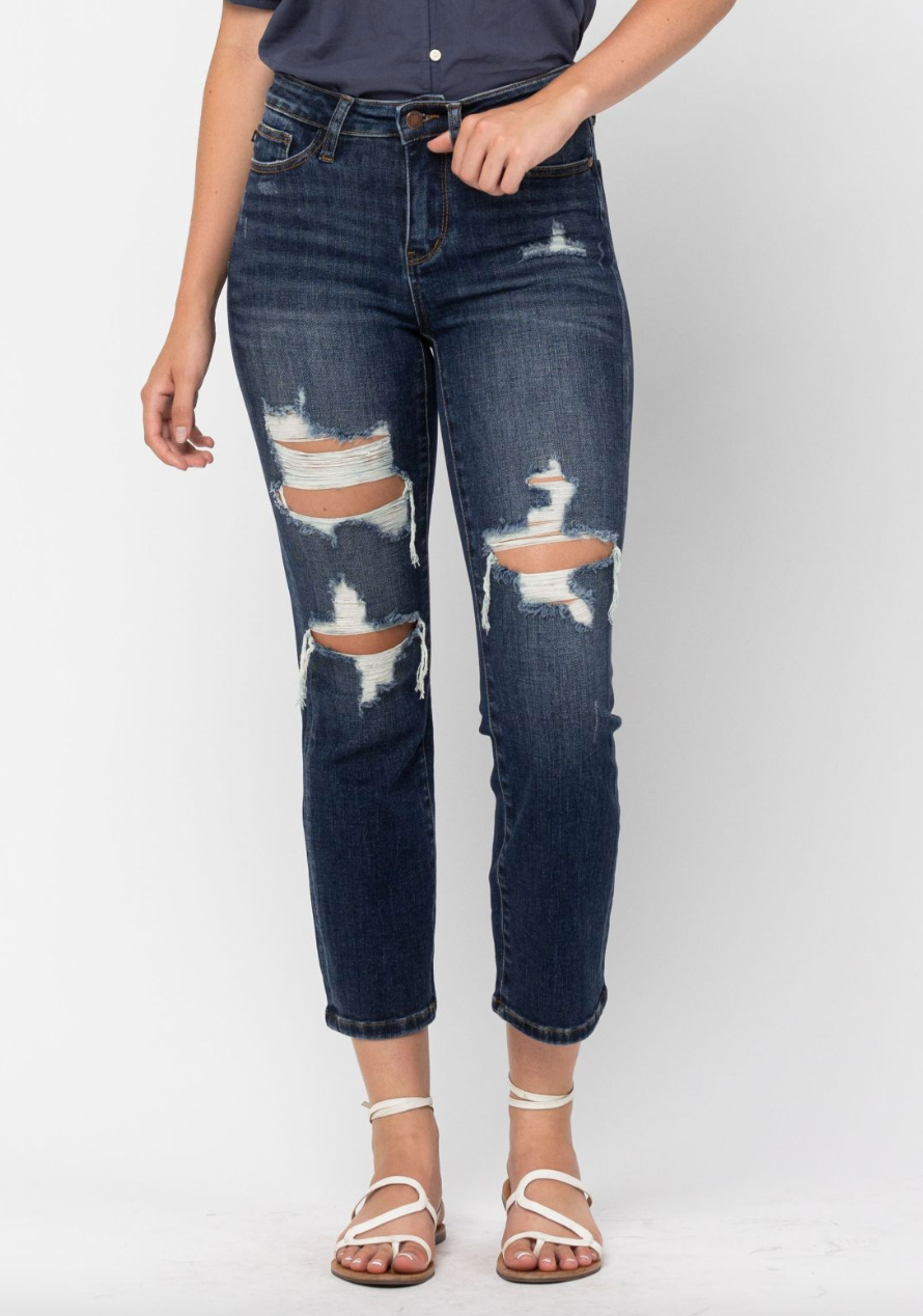 Crop Leg Straight Fit Judy Blues