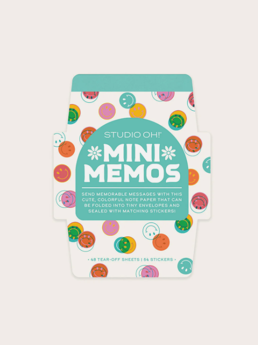 Happy Vibes Mini Memos with Stickers