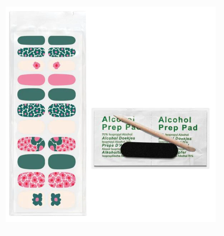 Tipsy Flowers Mani Nail Wrap Kit