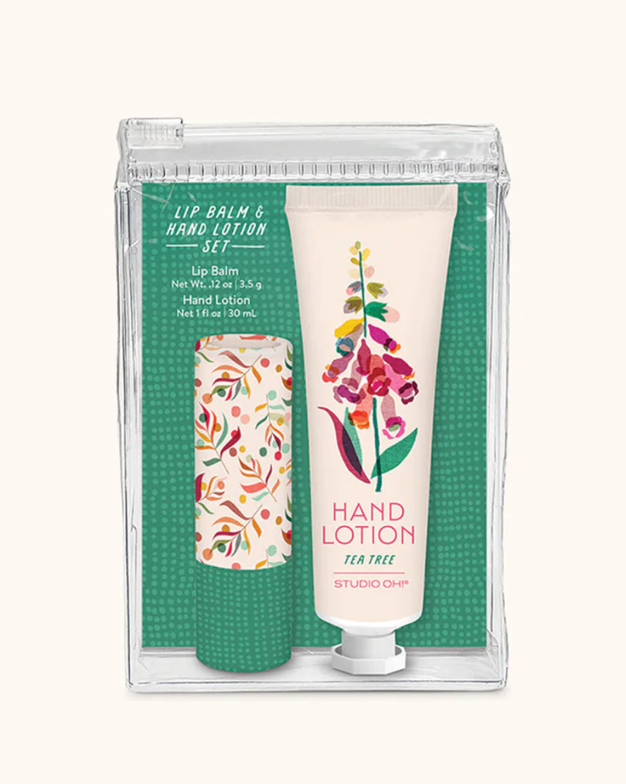 Summer Blooms Lip Balm & Hand Lotion Set