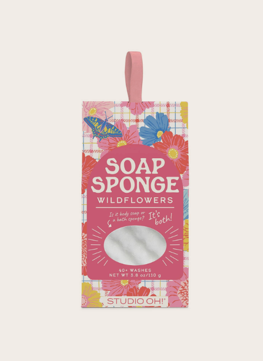 Plaid Blossoms Soap Sponge