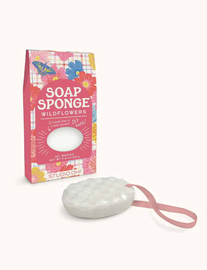 Plaid Blossoms Soap Sponge