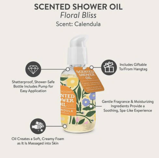Floral Bliss Scented Shower Oil