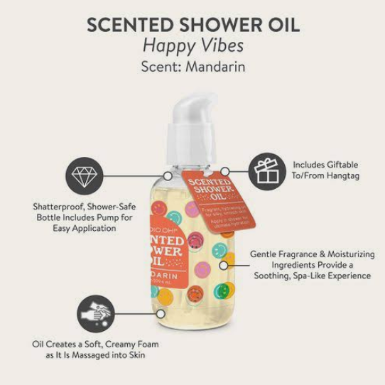 Happy Vibes Scented Shower Oil