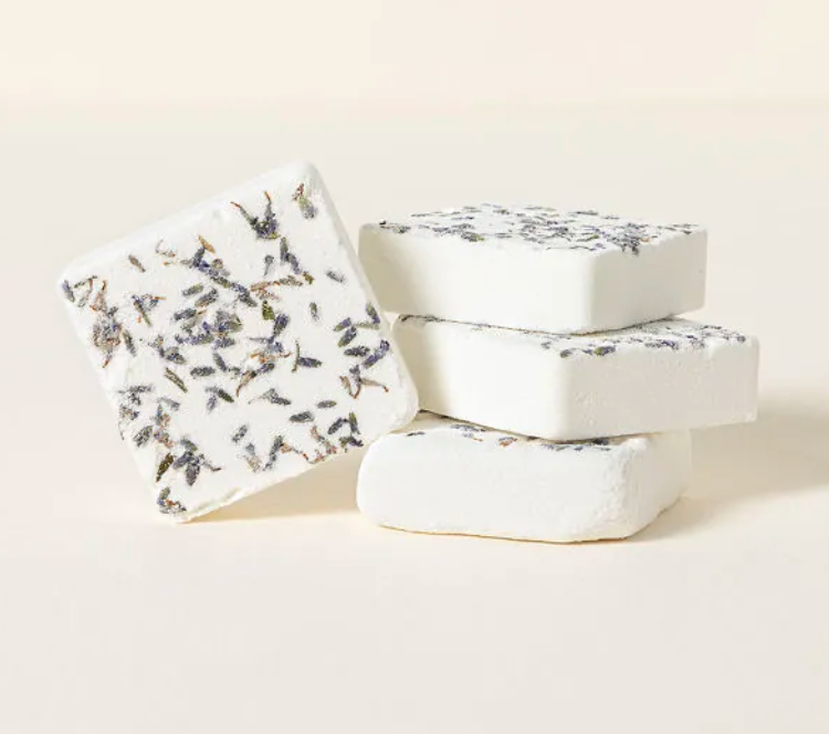 Lavender Leaves Shower Steamer & Bag Set