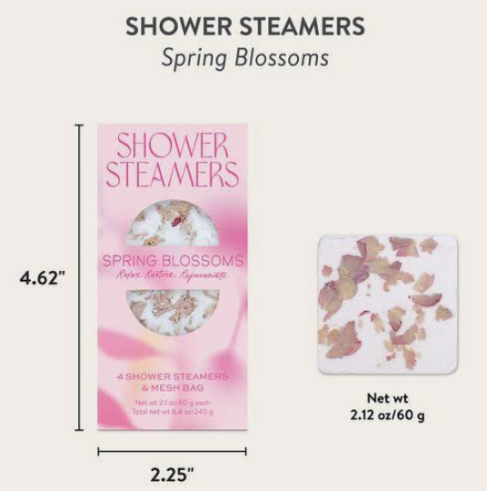 Spring Blossoms Shower Steamer & Bag Set