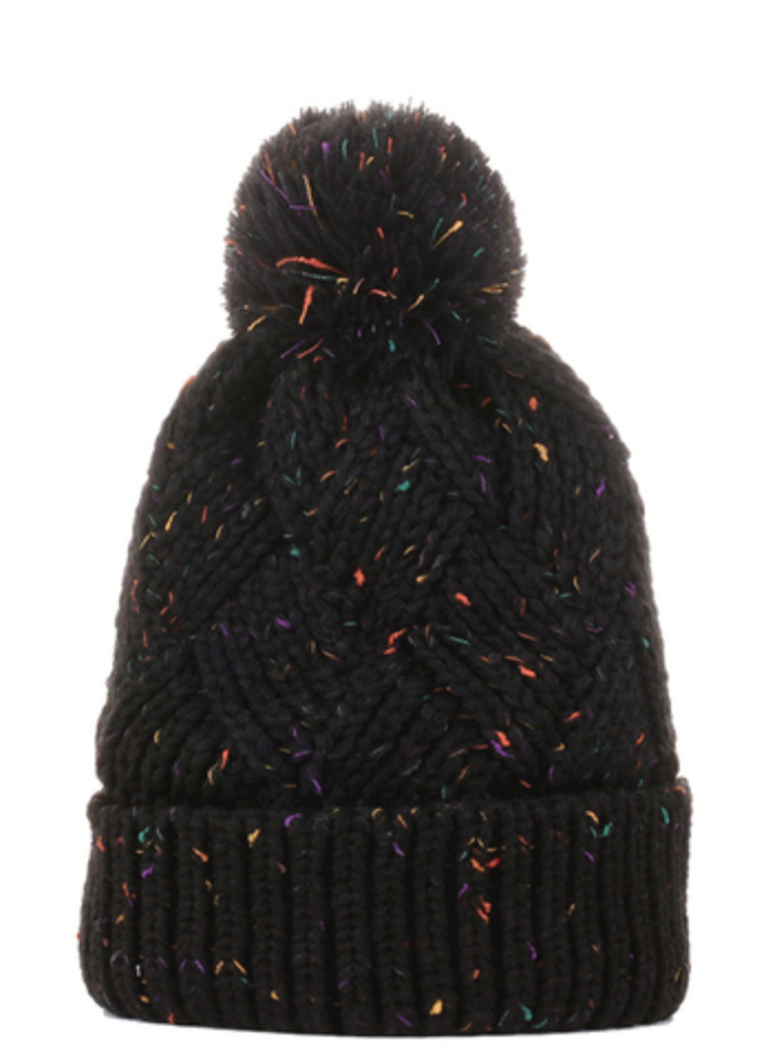 Confetti Knit Cozy Pom Beanie - *FINAL SALE*