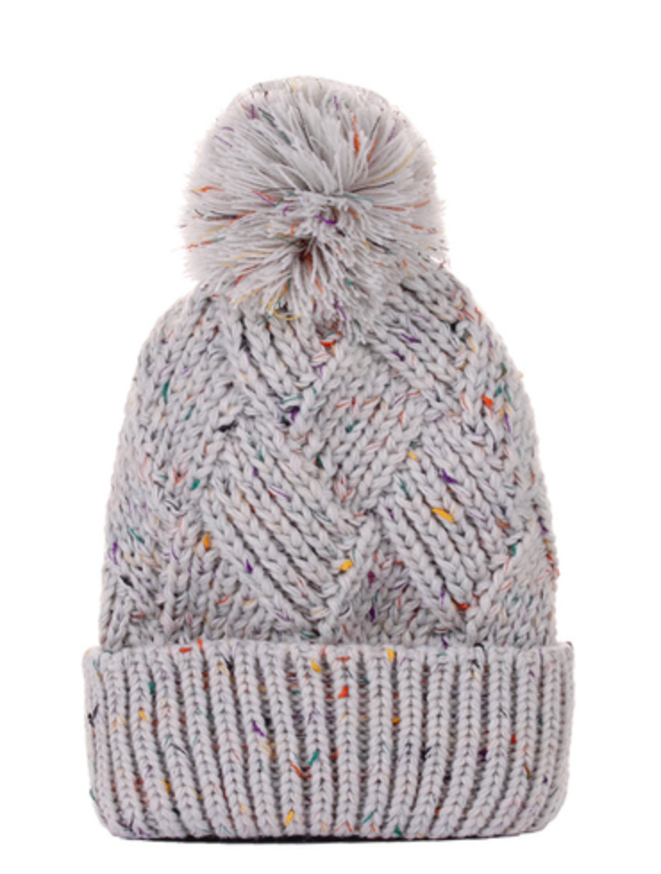 Confetti Knit Cozy Pom Beanie - *FINAL SALE*