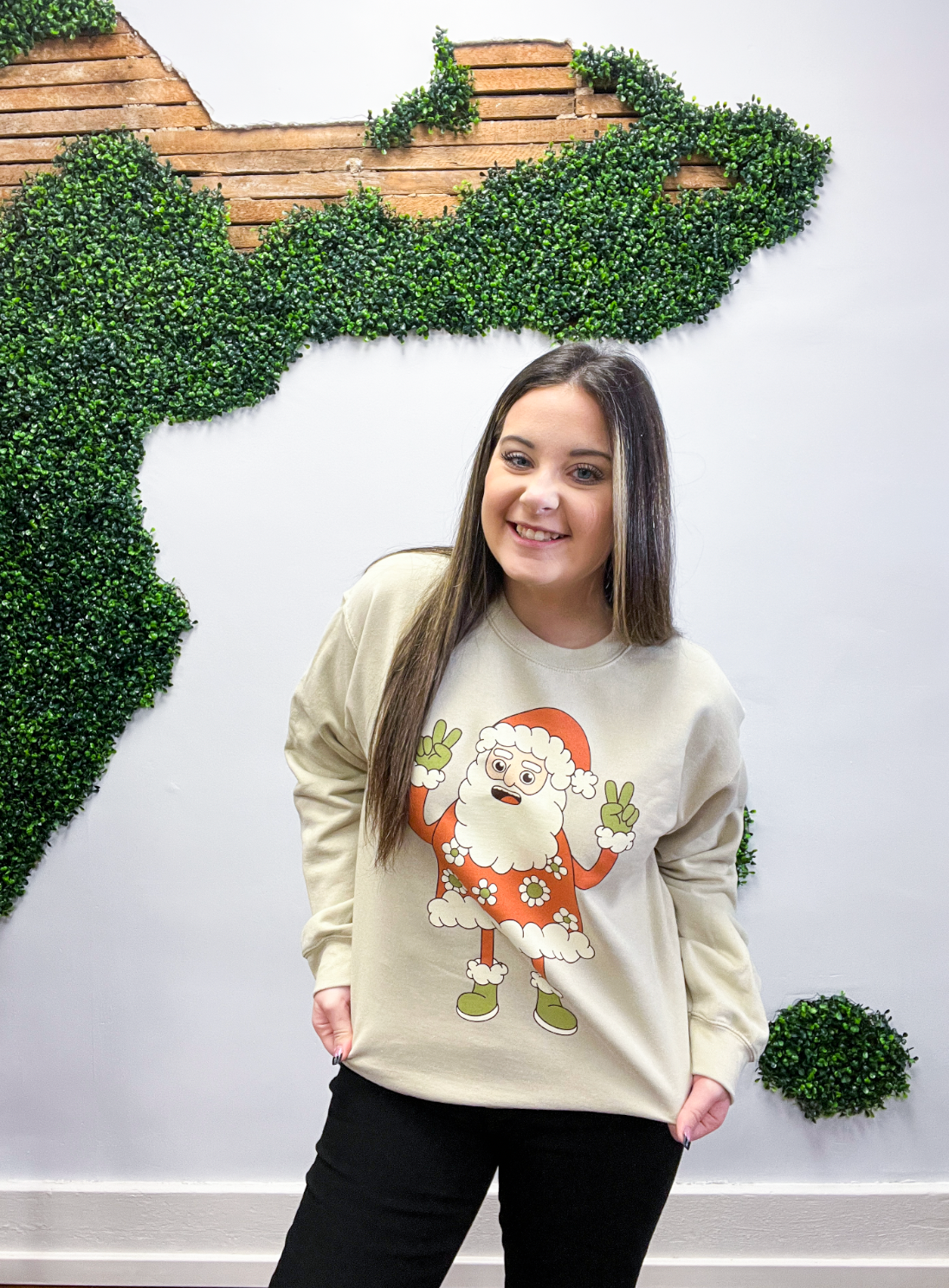 Groovy Santa Graphic Pullover