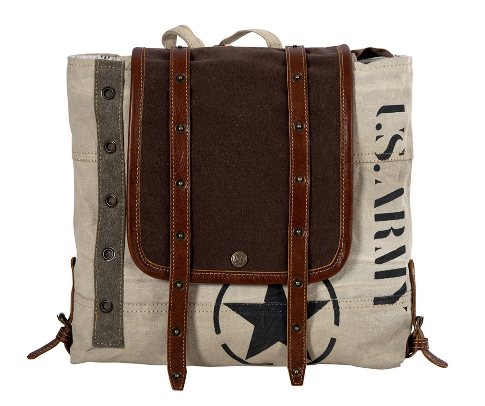 Myra | Army Motif Backpack Bag *FINAL SALE*
