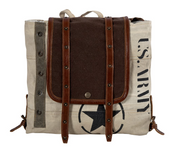 Myra | Army Motif Backpack Bag *FINAL SALE*