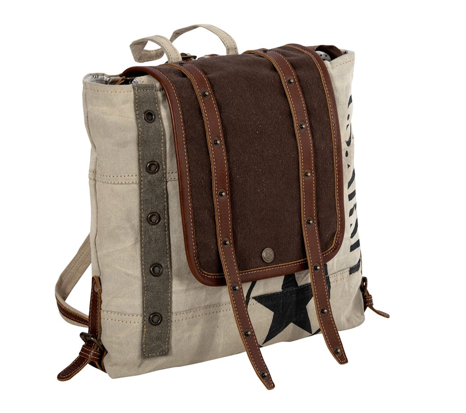 Myra | Army Motif Backpack Bag *FINAL SALE*