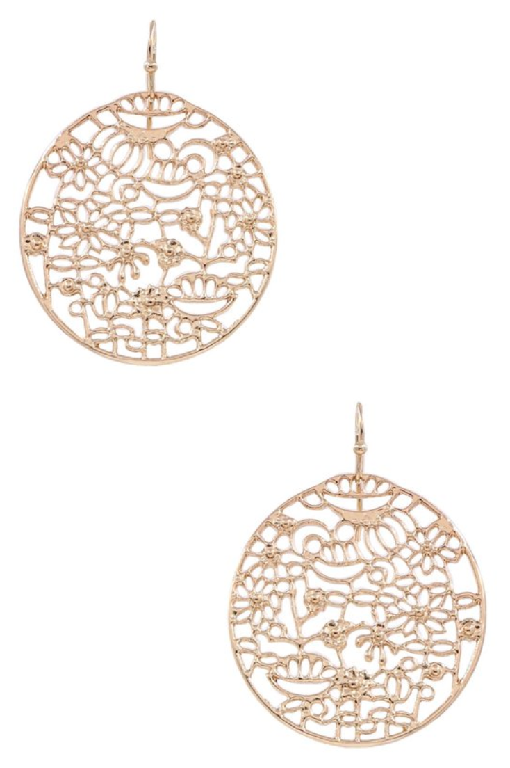 Metal Abstract Cut Out Earrings *Final Sale*