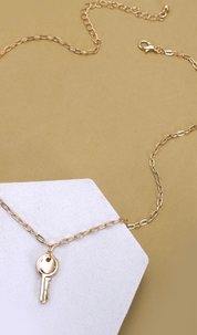 Mini Key Link Chain Necklace *Final Sale*