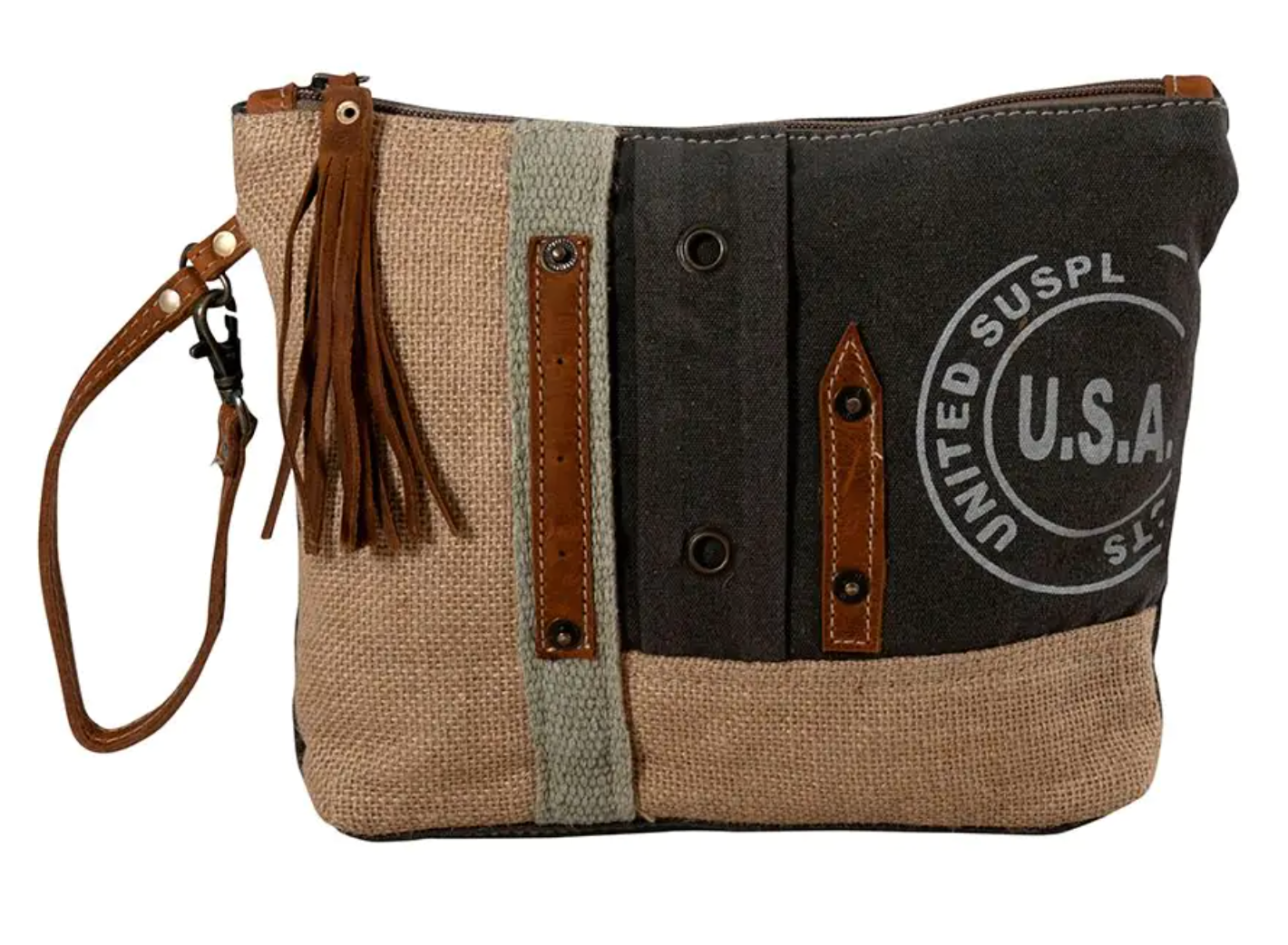 Myra | USA Canvas Patch Pouch *FINAL SALE*