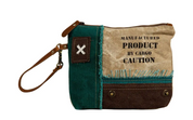 Myra | Burlander Patch Teal Pouch *FINAL SALE*