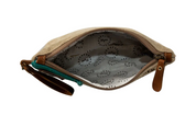 Myra | Burlander Patch Teal Pouch *FINAL SALE*