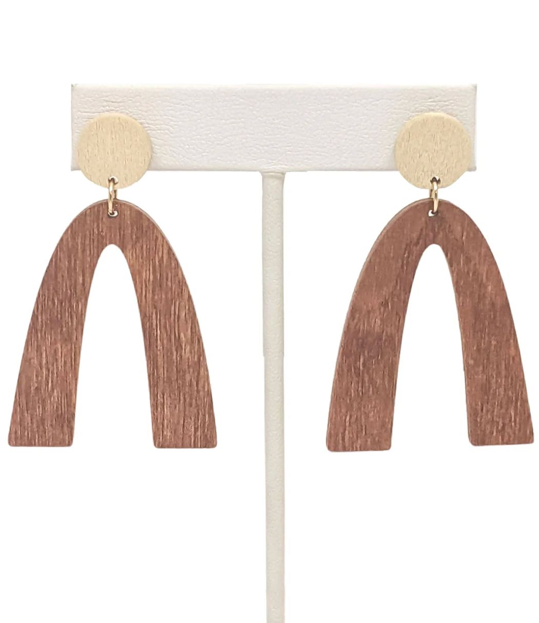 Meade Earrings- Brown *Final Sale*