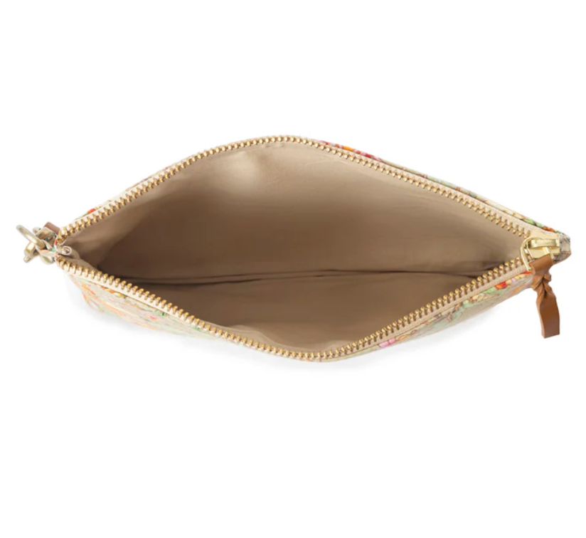 Myra | Peace & Serenity Blossoms Clutch Bag In Beige *FINAL SALE*